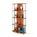 Study room wooden bookcase with 4 shelves